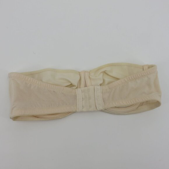 VTG Vanity Fair 36C Bra Style 74-072 Ivory Shimmer Strapless Underwire Unlined - Picture 6 of 16